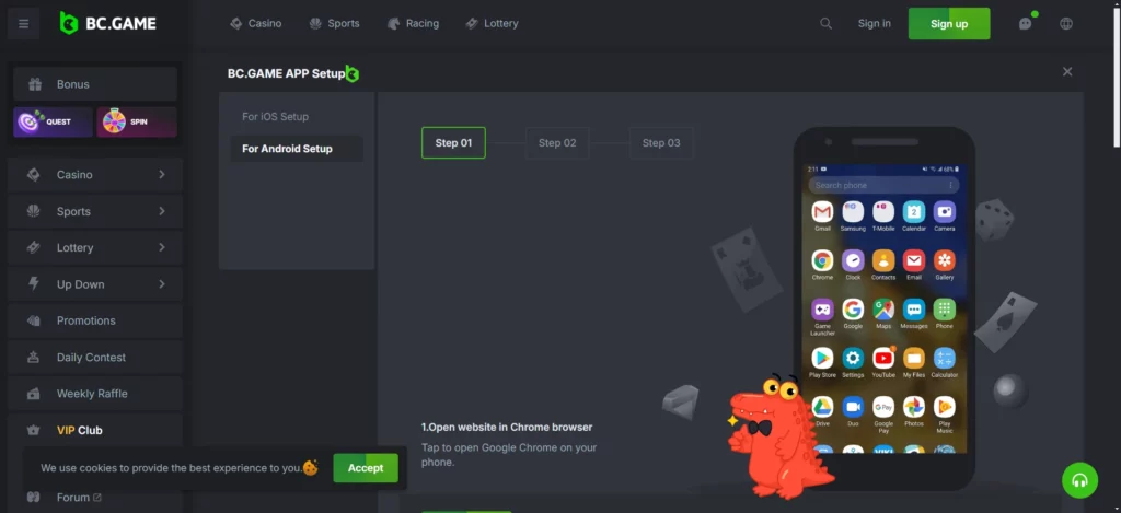 How to Install the BC.Game Mobile App for Players in the Philippines